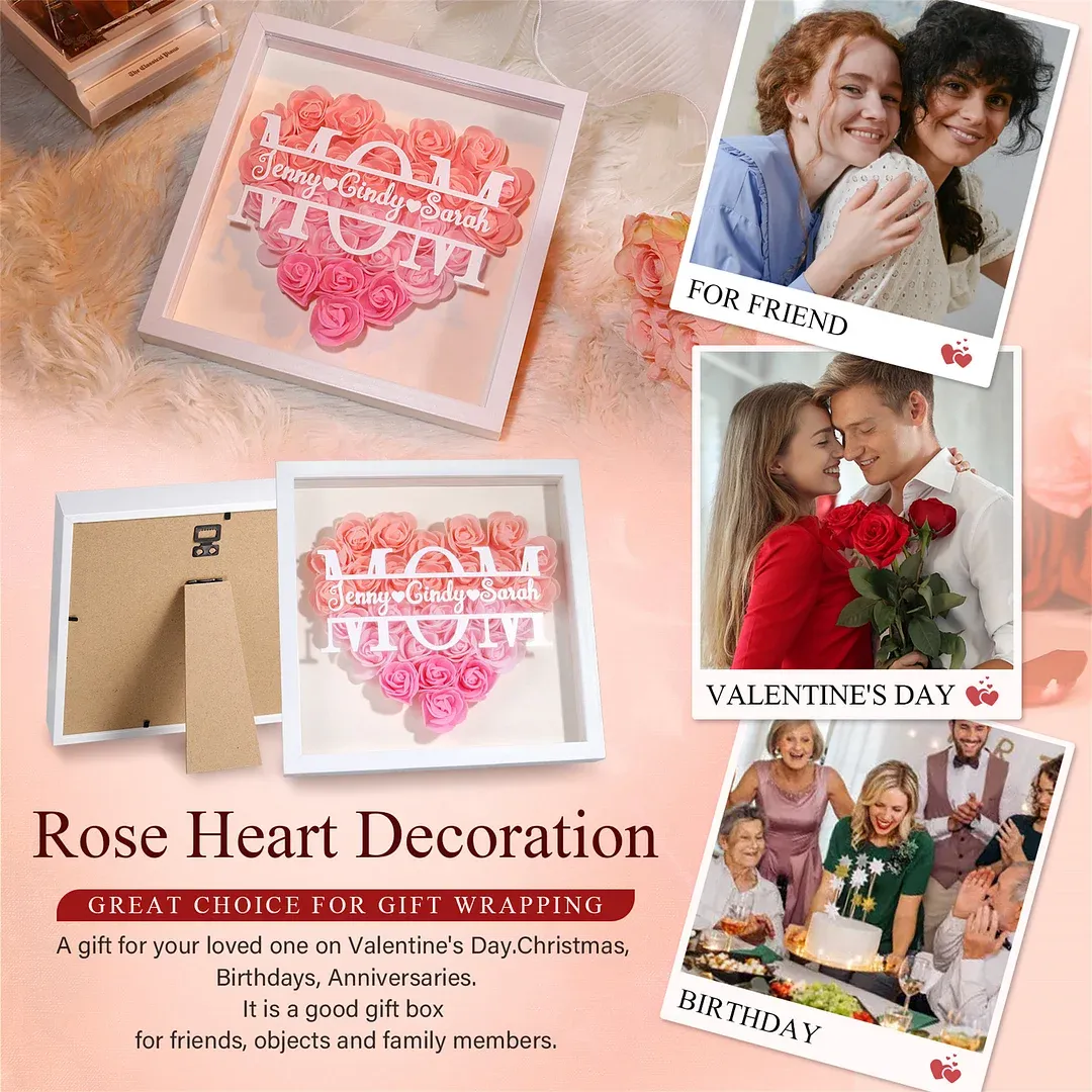 🌺MOM HEART SHAPED FLOWER BOX