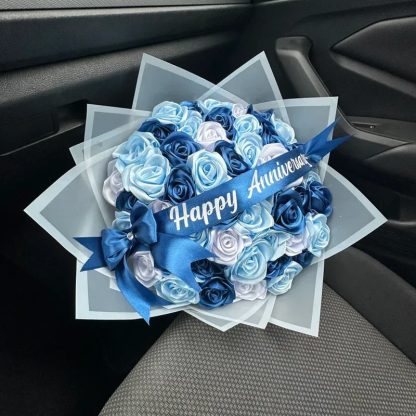 Eternal Roses - HandMade From Satin Ribbon(Never Wither)-forlovever