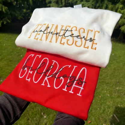 Custom Team Sequins Embroidered Sweatshirt with Bows