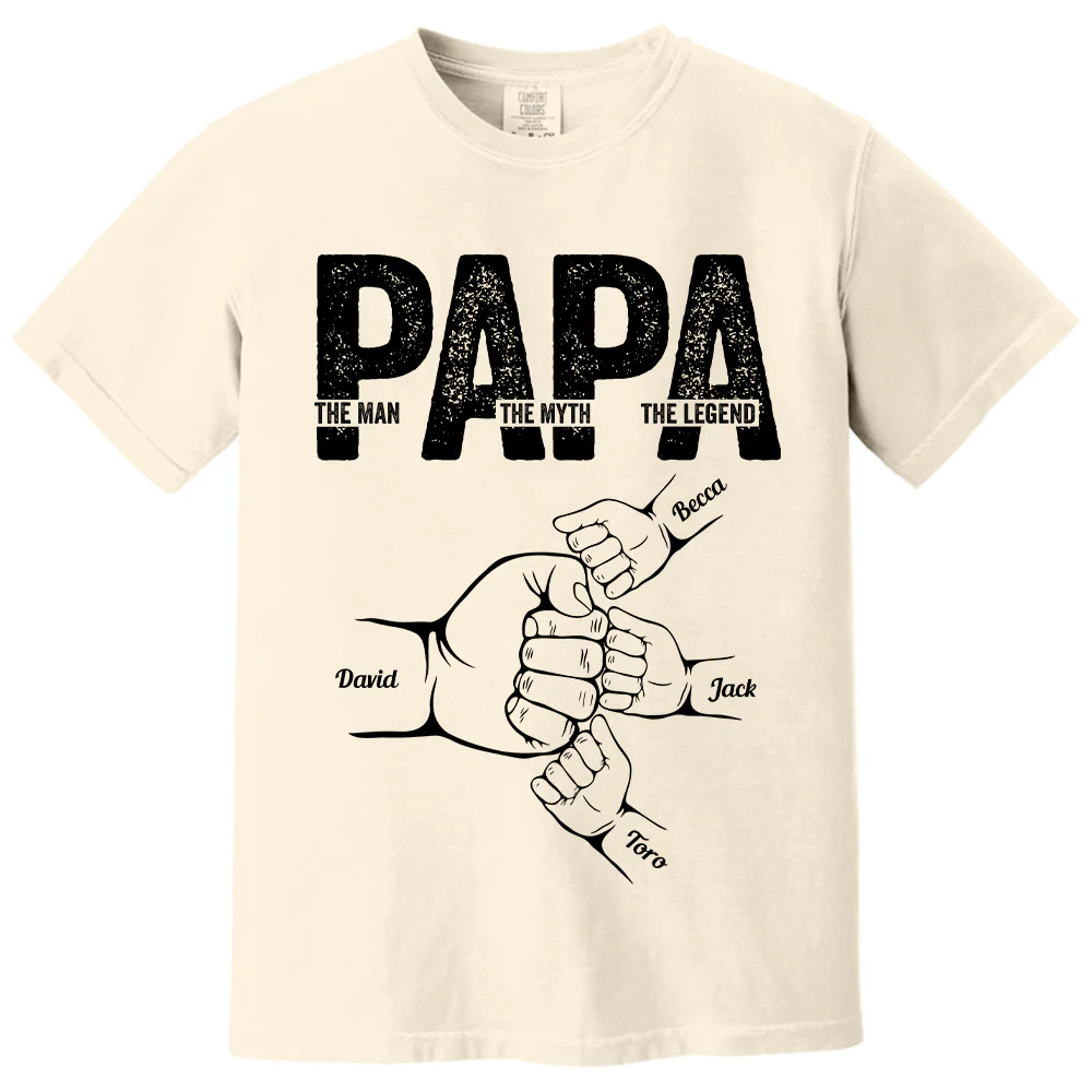 Personalized Dad Shirt, Dad The Man The Myth The Legend, Unique Father’s Day Gift for Dad