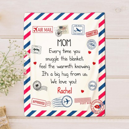 Personalized Mothers Day Gifts, Gifts for Mom, Letter To Mom Blanket, Your Own Meaningful Message, Mama Mom Gifts from Daughter/Son-Creatgifts