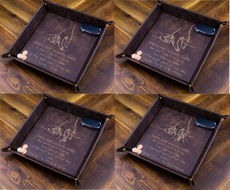 Valet Tray for Dad, Father's Day Gift, Catch All Tray, Custom Valet Tray, EDC Tray