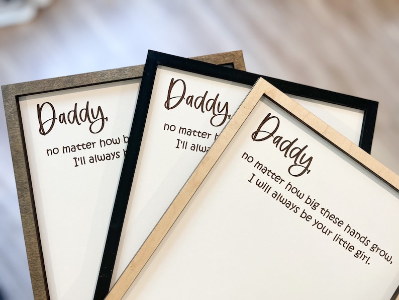 Father’s Day Handprint Sign – DIY Wooden Keepsake Gift from Kids for Dad
