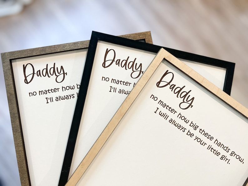 Father’s Day Handprint Sign – DIY Wooden Keepsake Gift from Kids for Dad