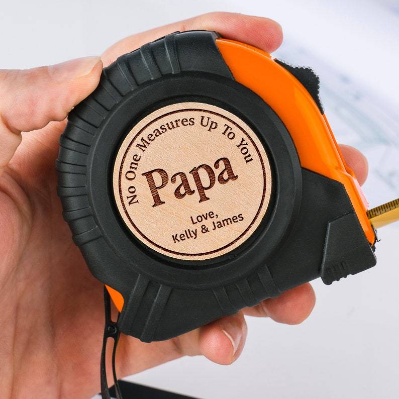 Tape measure gift for dad, No One Measures Up To You, Father's Day Gift