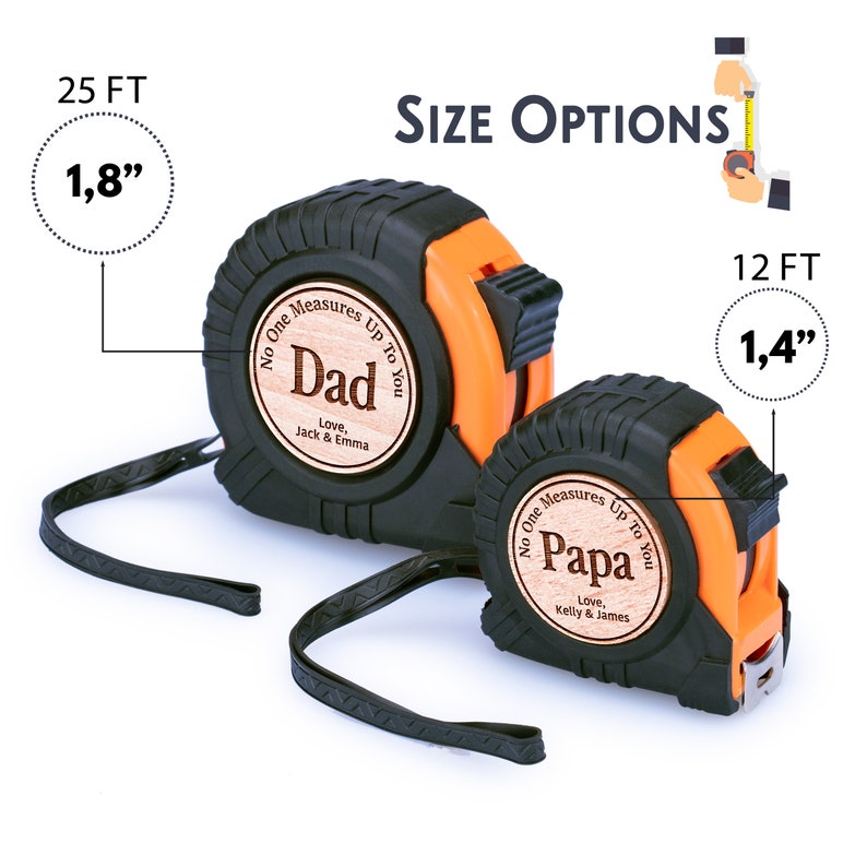 Tape measure gift for dad, No One Measures Up To You, Father's Day Gift