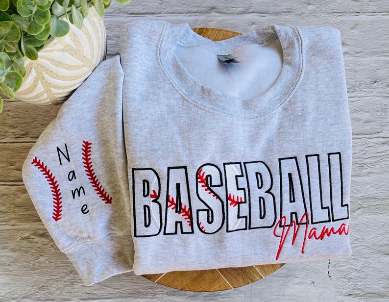  Personalized Baseball Mama Sweatshirt, Hoodie, T-shirt