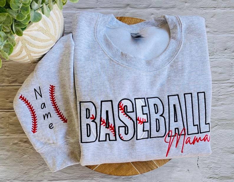  Personalized Baseball Mama Sweatshirt, Hoodie, T-shirt