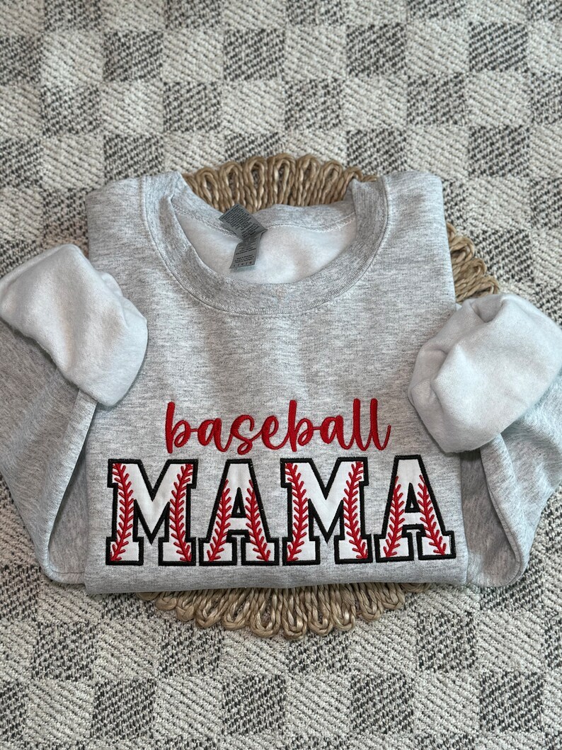 Custom Baseball Mama Sweatshirt, T-Shirt, Hoodie; Baseball Fan Gift; Sports Mom Gift
