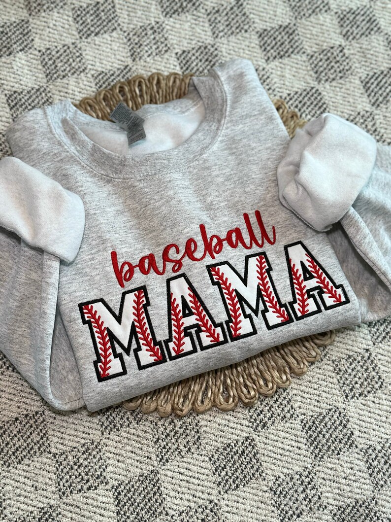 Custom Baseball Mama Sweatshirt, T-Shirt, Hoodie; Baseball Fan Gift; Sports Mom Gift