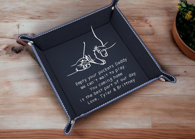 Valet Tray for Dad, Father's Day Gift, Catch All Tray, Custom Valet Tray, EDC Tray