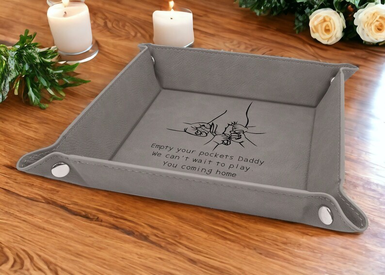 Valet Tray for Dad, Father's Day Gift, Catch All Tray, Custom Valet Tray, EDC Tray