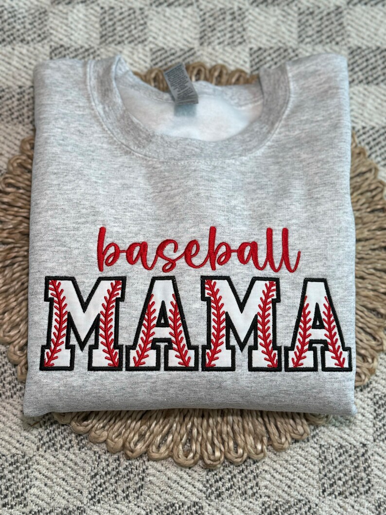 Custom Baseball Mama Sweatshirt, T-Shirt, Hoodie; Baseball Fan Gift; Sports Mom Gift