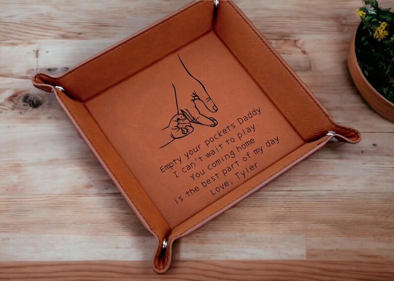 Valet Tray for Dad, Father's Day Gift, Catch All Tray, Custom Valet Tray, EDC Tray