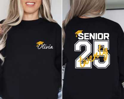 Custom Senior 2025 Sweatshirt, Hoodie, Tees; Graduation Gift
