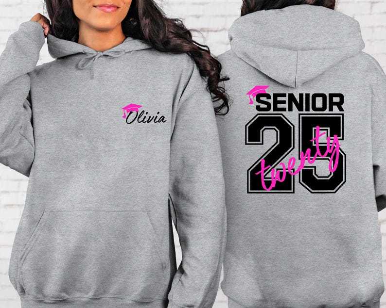 Custom Senior 2025 Sweatshirt, Hoodie, Tees; Graduation Gift