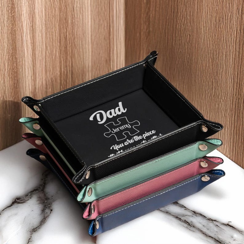 Custom Valet Tray for Dad, Father's Day Gift, Catch All Table Tray