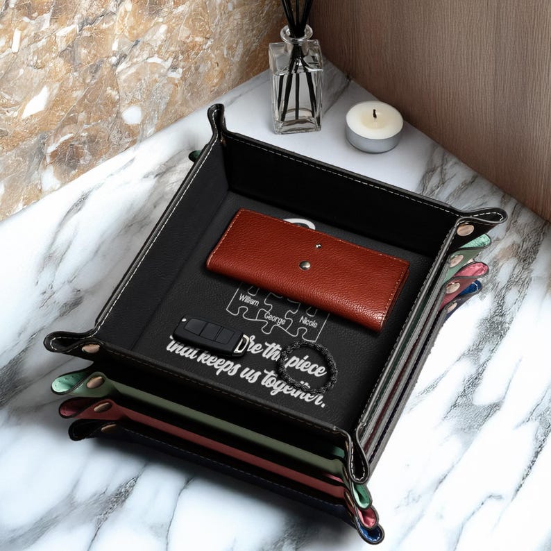 Custom Valet Tray for Dad, Father's Day Gift, Catch All Table Tray