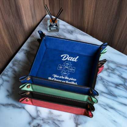 Custom Valet Tray for Dad, Father's Day Gift, Catch All Table Tray