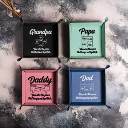 Custom Valet Tray for Dad, Father's Day Gift, Catch All Table Tray