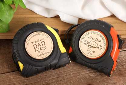 Personalized Tape Measure Gift for Dad, Custom Engraved Tape Measure for Father’s Day