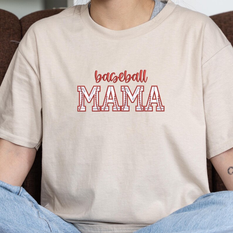 Custom Embroidered Baseball Mama Sweatshirt | Personalized Sports Mom Hoodie | Baseball Mom Shirt | Baseball Lover | Trendy Mother Day Gift