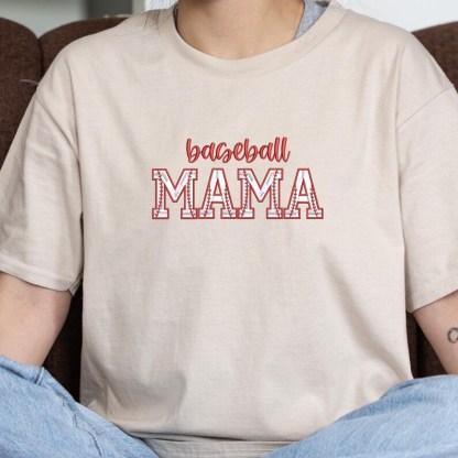 Custom Embroidered Baseball Mama Sweatshirt | Personalized Sports Mom Hoodie | Baseball Mom Shirt | Baseball Lover | Trendy Mother Day Gift
