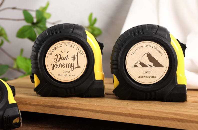 Personalized Tape Measure Gift for Dad, Custom Engraved Tape Measure for Father’s Day