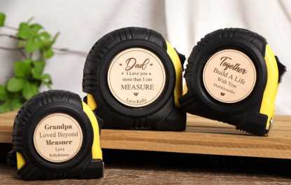 Personalized Tape Measure Gift for Dad, Custom Engraved Tape Measure for Father’s Day