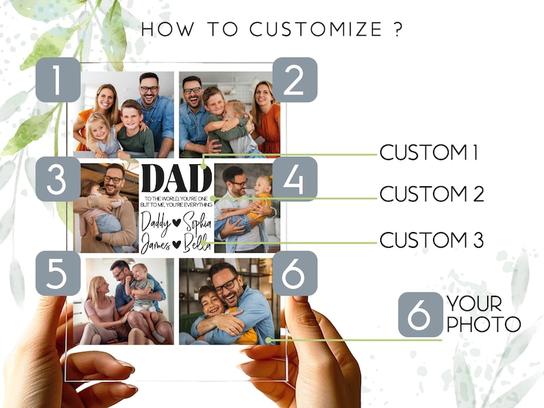 Personalized Photo Night Light – Custom LED Photo Collage Lamp, Father’s Day Gift for Dad, Memory Keepsake Frame