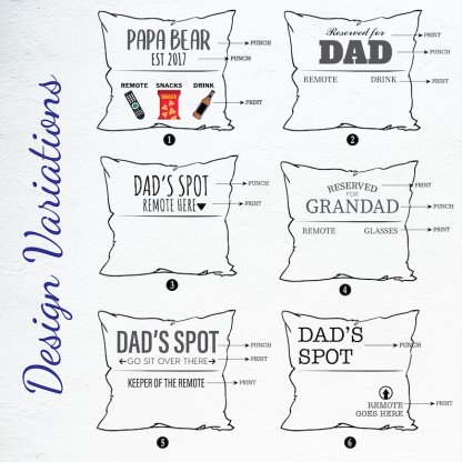 Custom Punch Needle Pillow for Dad, Personalized Father’s Day Throw Pillow, Unique Keepsake Gift for Papa, Husband
