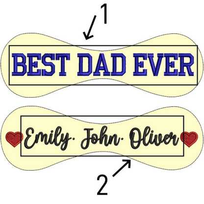 Personalized Embroidered Softball & Baseball | Dad Mom Keepsake Ball | Father's Day Gift from Kids
