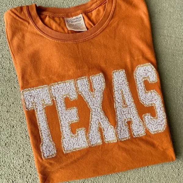 Personalized Sequin Applique gameday sweatshirt