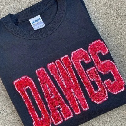 Personalized Sequin Applique gameday sweatshirt
