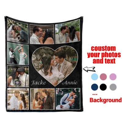Custom Couple Blanket Photo,Valentine's Day gifts💓