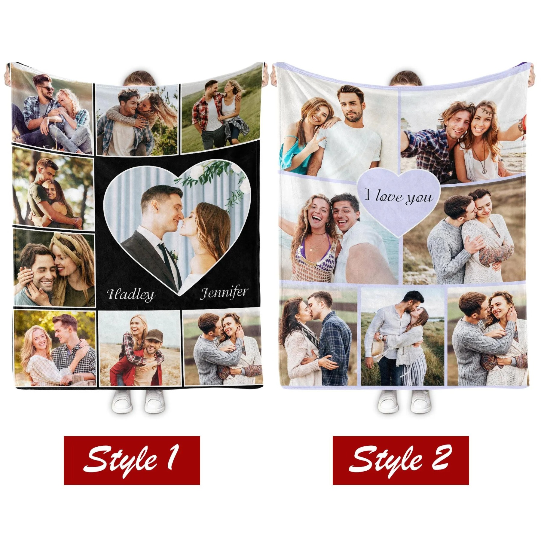 Custom Couple Blanket Photo,Valentine's Day gifts💓