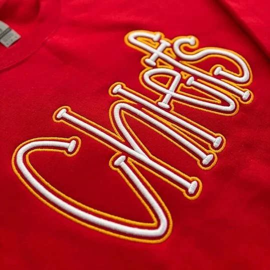 Custom Cropped Double 3D Puff Embroidered Sweatshirt