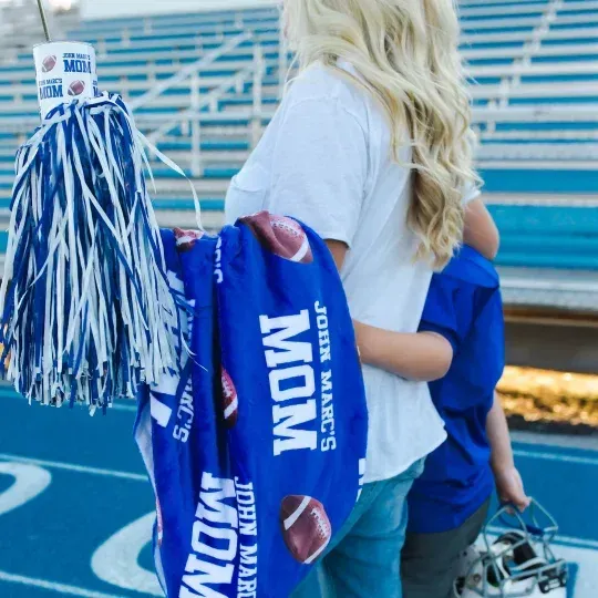 🏈🏀⚽️Personalized Team Spirit Bleacher Blanket - The Ultimate Sports Mom Essential