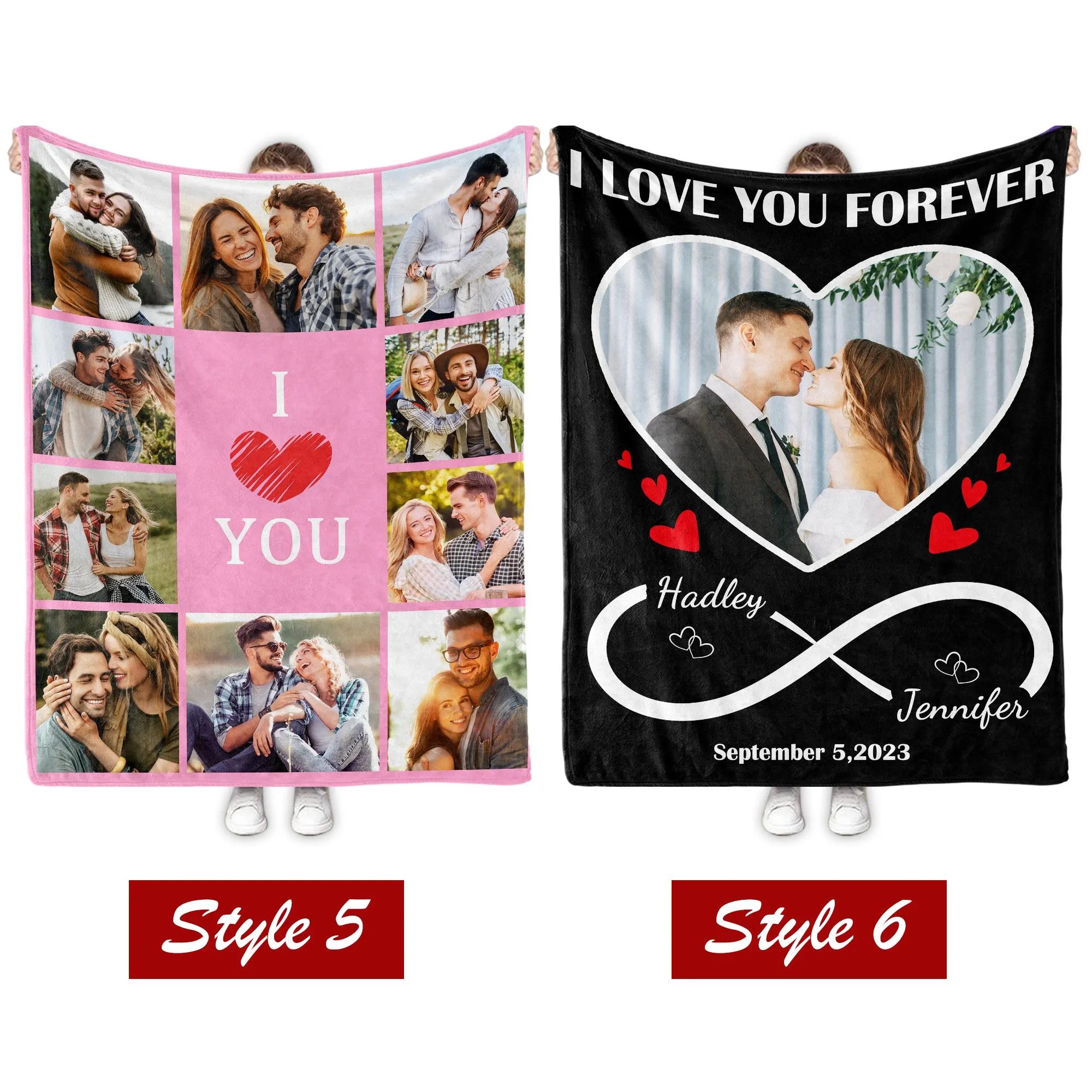 Custom Couple Blanket Photo,Valentine's Day gifts💓