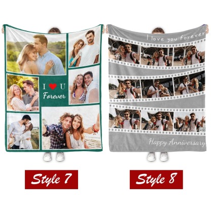 Custom Couple Blanket Photo,Valentine's Day gifts💓