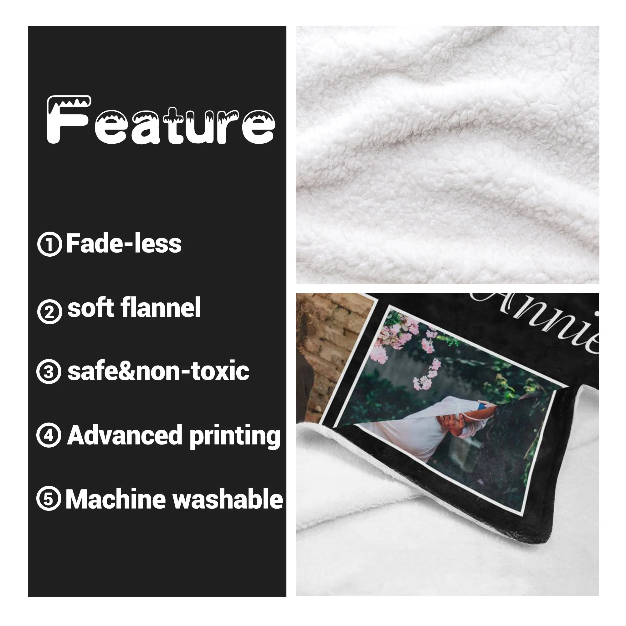 Custom Couple Blanket Photo,Valentine's Day gifts💓