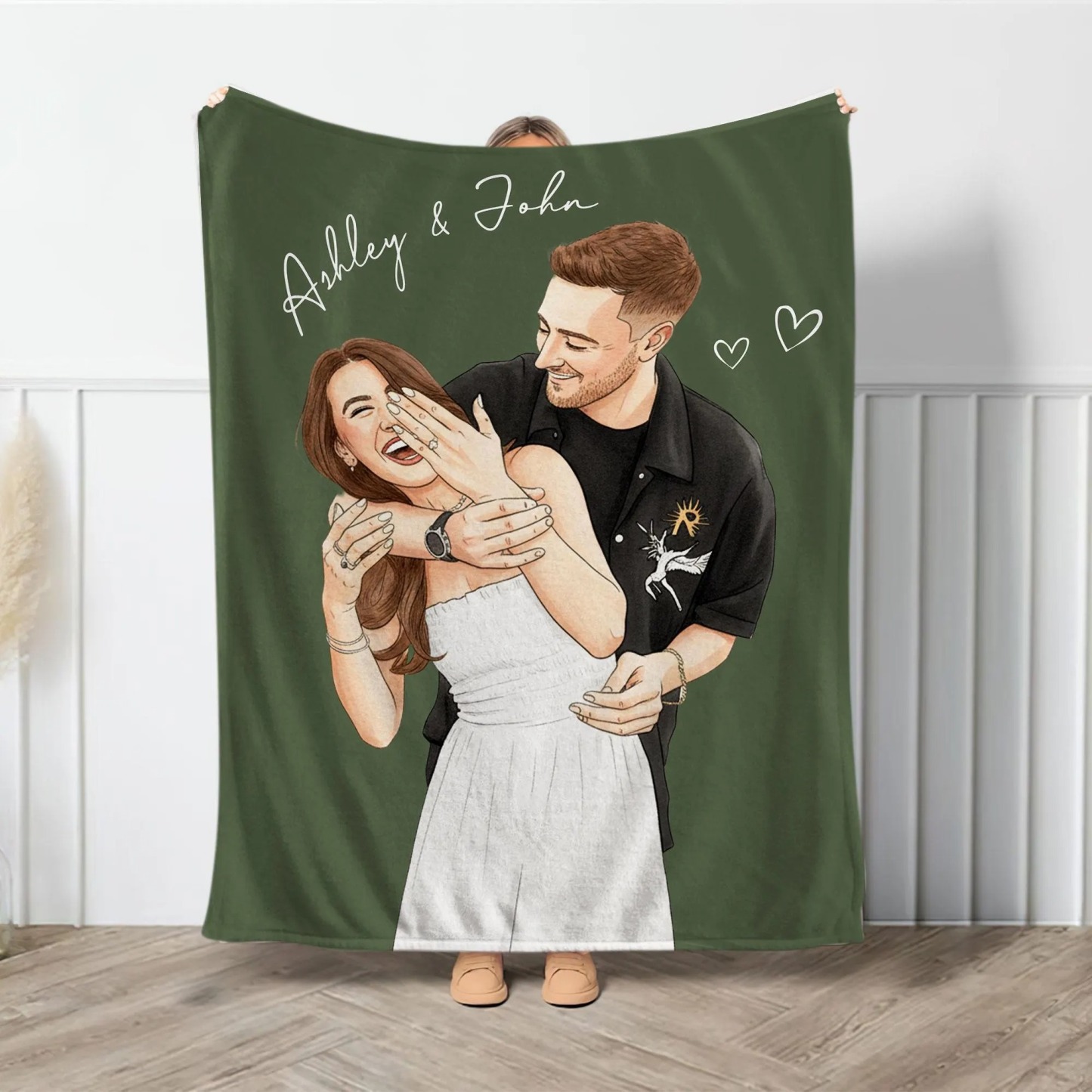 Custom Couple Blanket Photo For Her/Him,Valentine's Day gifts💓