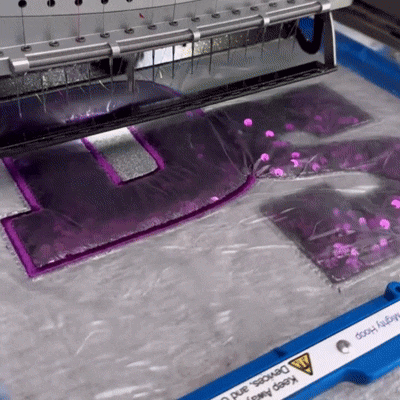 Glitter & Sequins State Abbreviation or Name Initials Sweatshirt