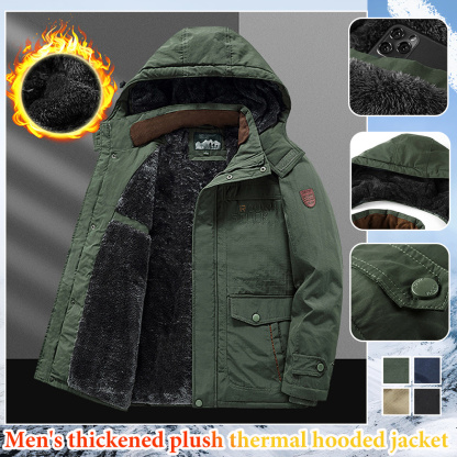 Alberchris™ Winter men's casual thickened velvet mid-length warm jacket