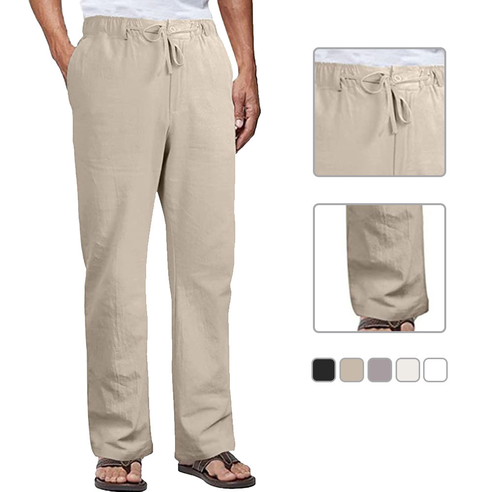 Alberchris™ Men's Loose Cotton Straight Casual Pants