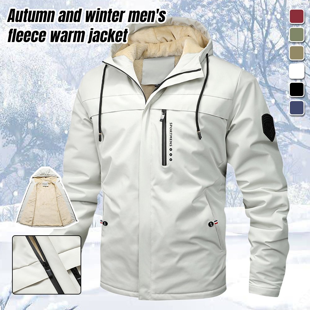 Alberchris™ New Autumn and Winter Men's Loose Fleece Hooded Jacket