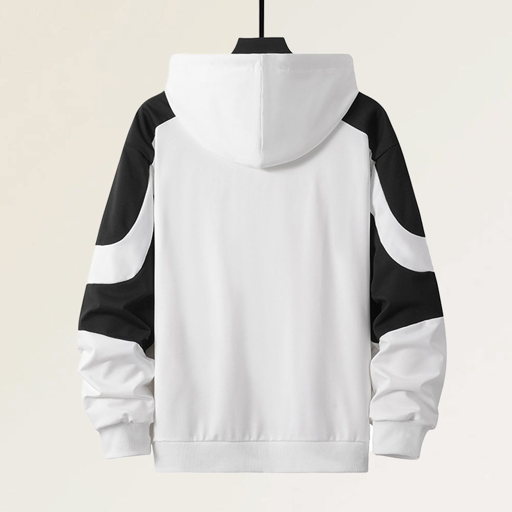 Alberchris™ New men's color-blocked long-sleeved jacket + sports trousers suit for spring and autumn