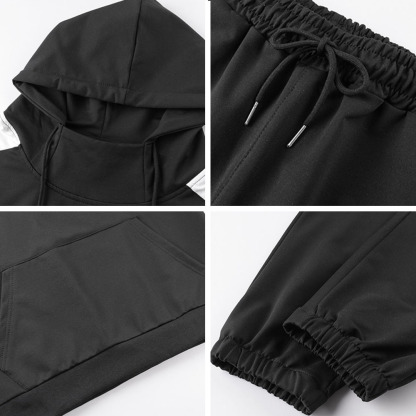 Alberchris™ New men's color-blocked long-sleeved jacket + sports trousers suit for spring and autumn