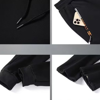 Alberchris™ New men's lambskin hooded sweatshirt casual trousers suit in winter