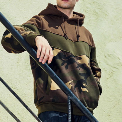 Alberchris™ Men's autumn and winter new retro color matching loose large size casual hoodie